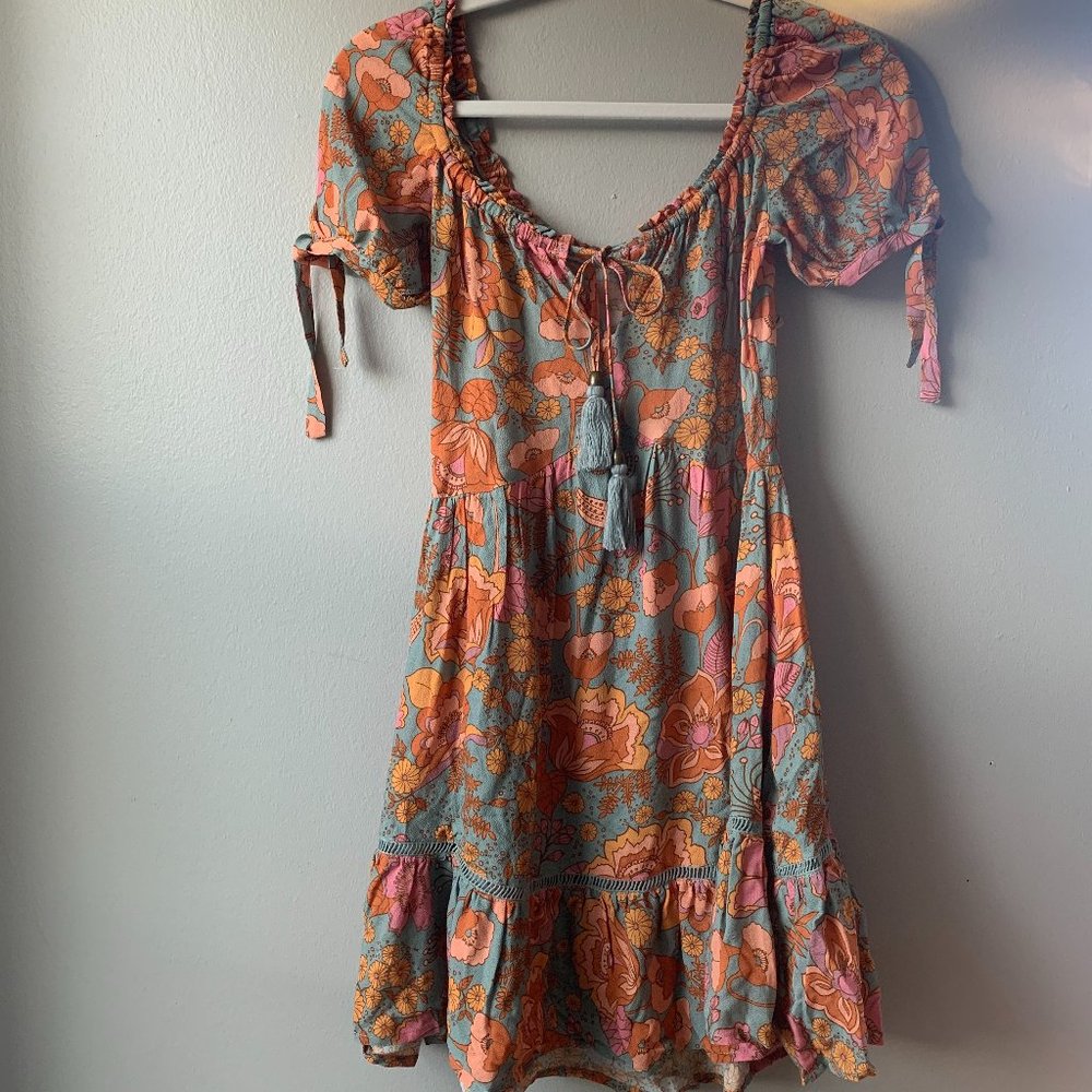 NINE LIVES BAZAAR retro-inspired 'Sadie Mini Dress' in Opal RARE! - Picture 1 of 4